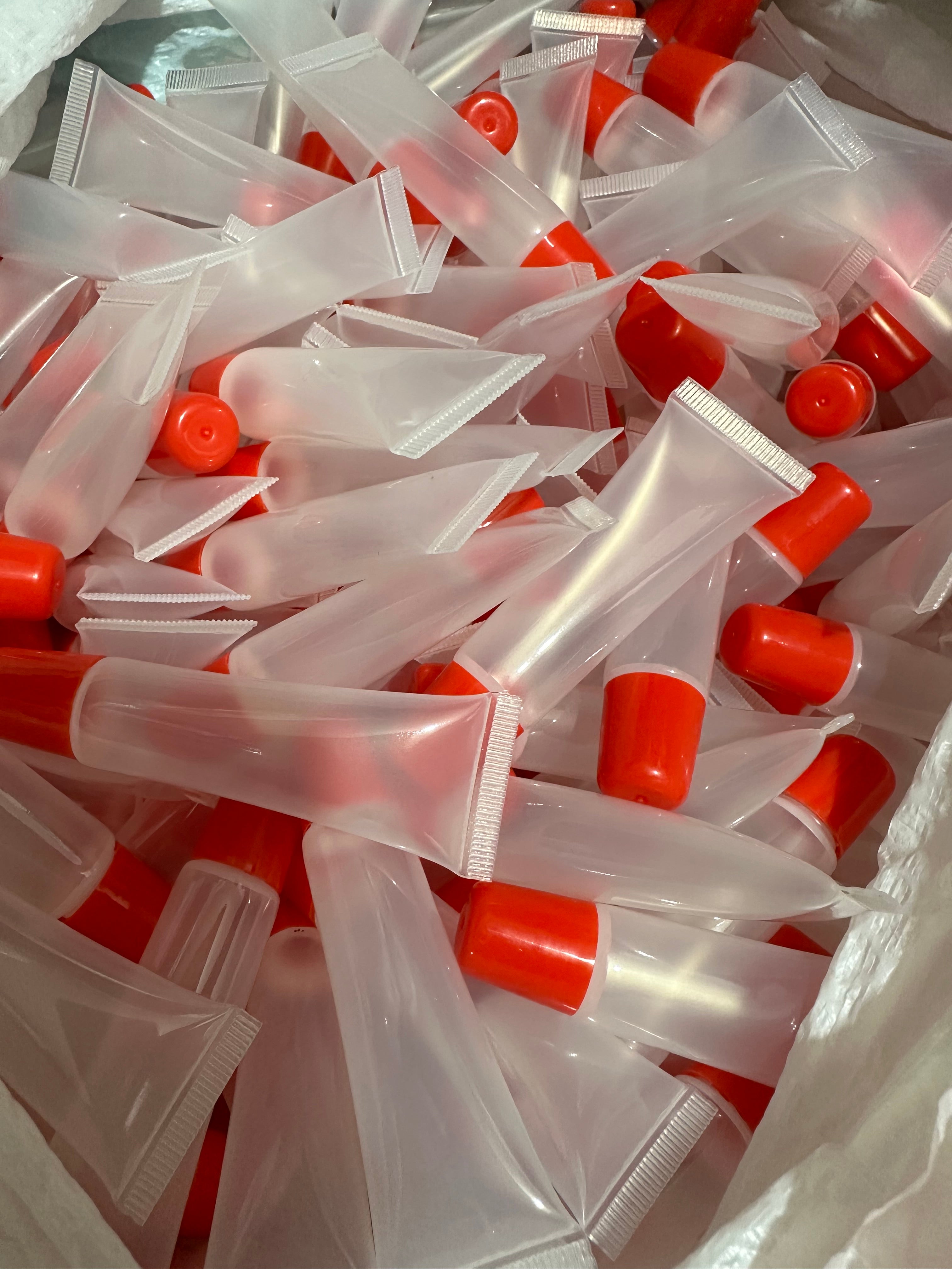 Red Squeeze Tubes