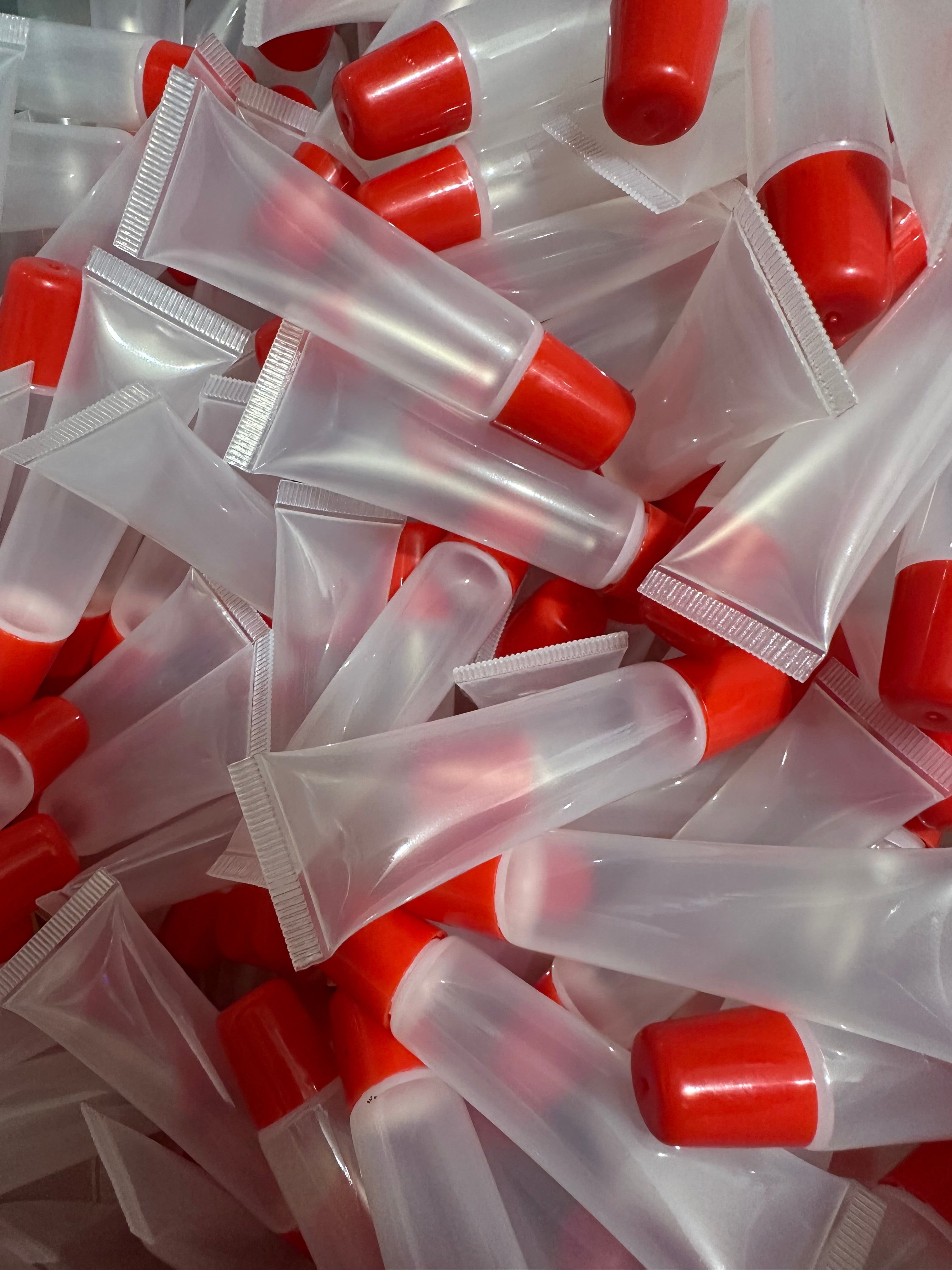 Red Squeeze Tubes
